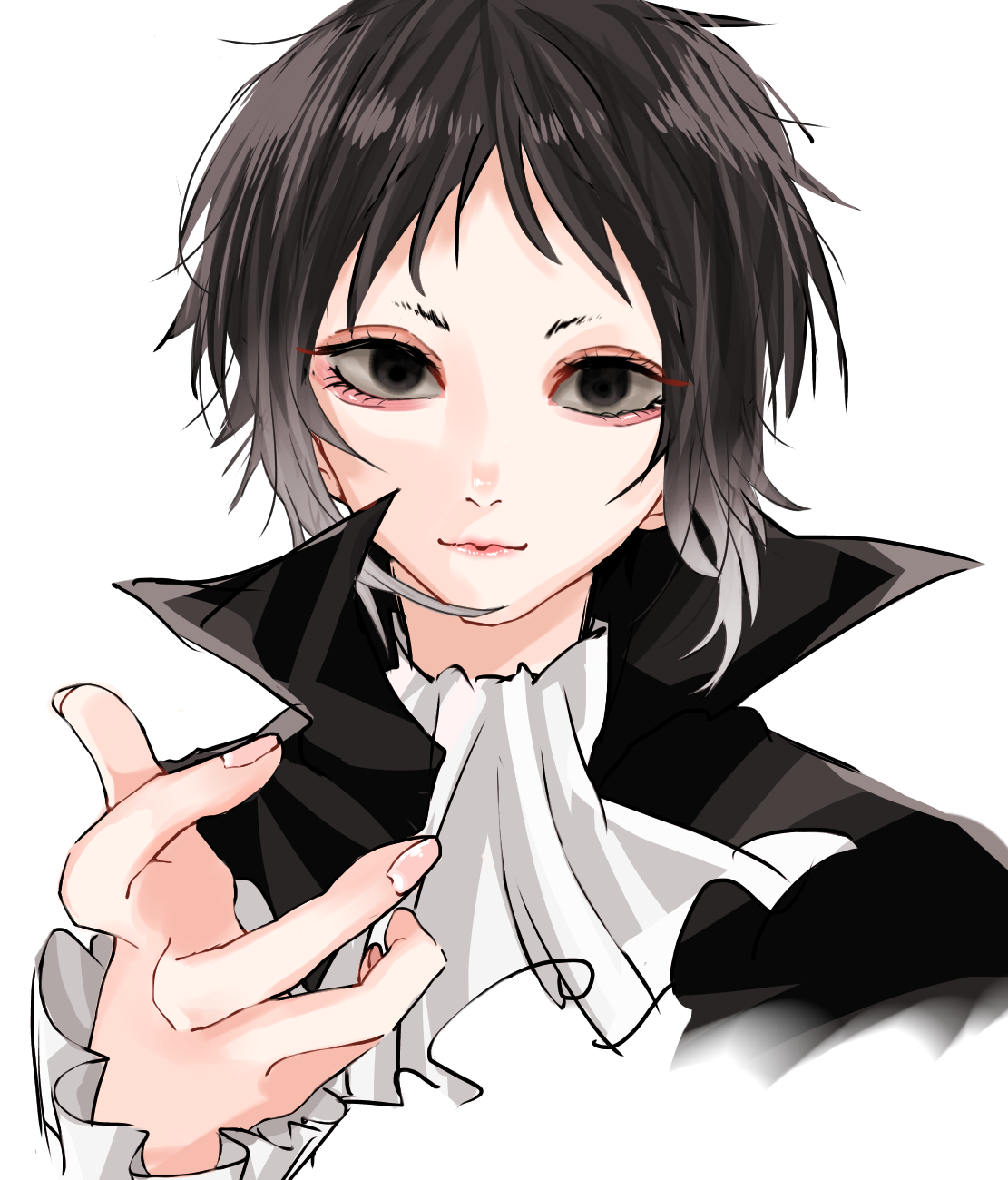 ＃芥川龍之介の絵 文豪ストレイドッグス BEAST、 芥川龍之介の模写。 『僕』を「やつがれ