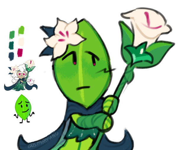 White Lily + Leafy