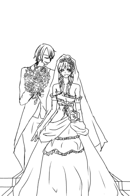 結婚式 線画 Ibispaint