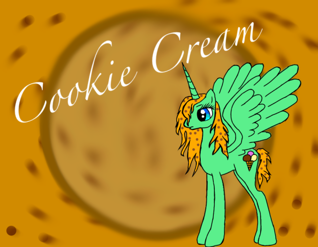 cookie cream my new pony