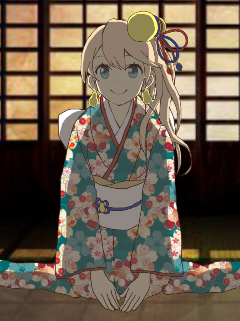 振袖フラン 白猫プロジェクト Ibispaint