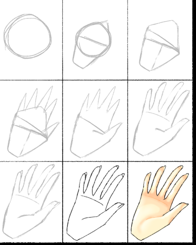 HOW TO - draw hands (my style)