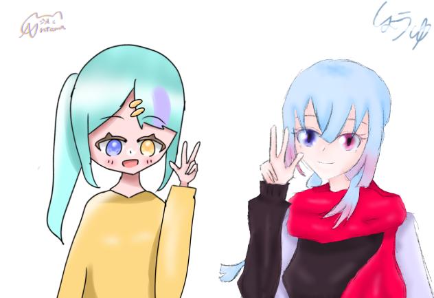 お隣を描かさせて頂きました！！
