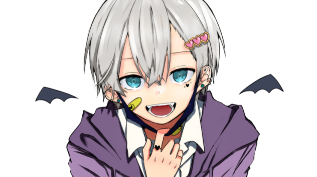 男の子（フリー線画借りました）