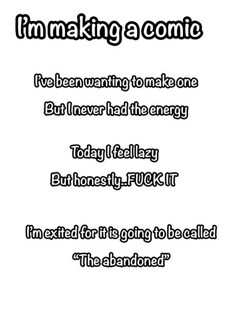 I’m making a comic