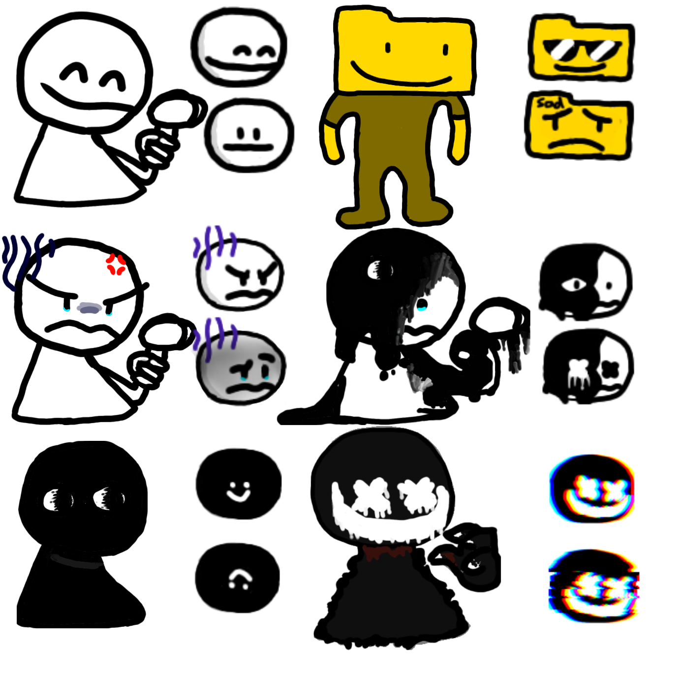 Bobs Redrawnslaught Character Sprites - ibisPaint