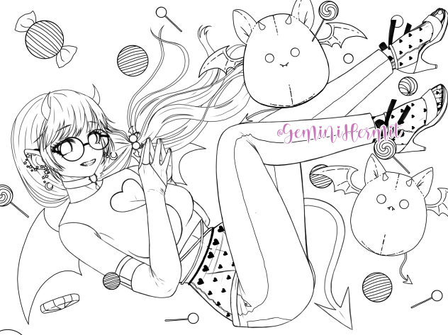 Vampire Coloring Page