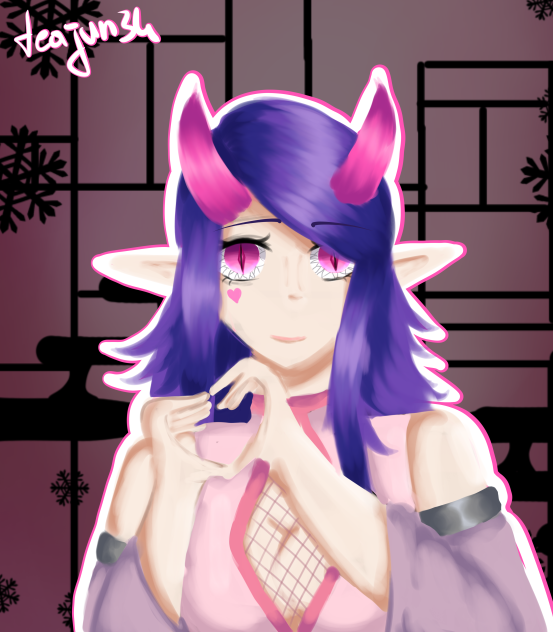 Rika as demon AU
