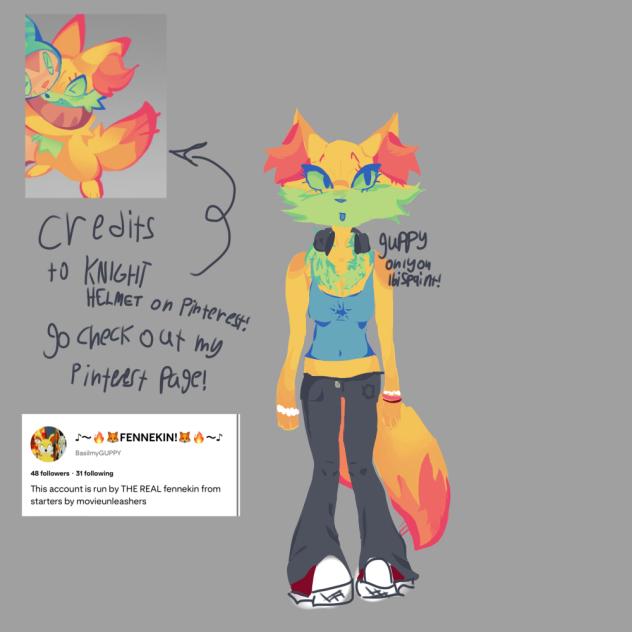 Fennekin starters fanart!