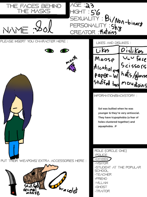 for Ocean (The Faces Under The Mask)