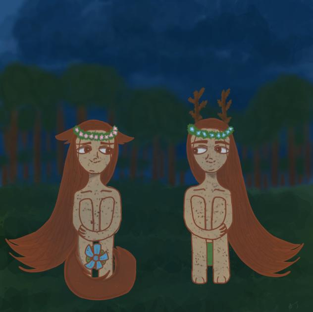 🦌🌳🌲Twins in the forest🌲🌳🦌