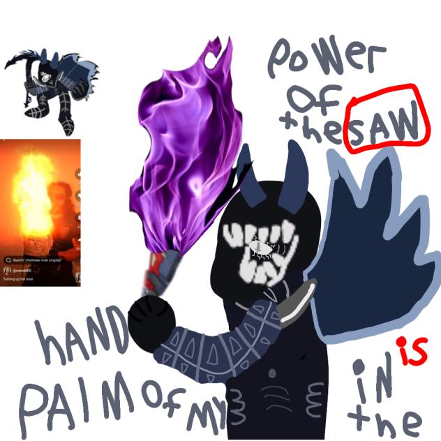 Black Night Meme ThePowerSaw of my hand