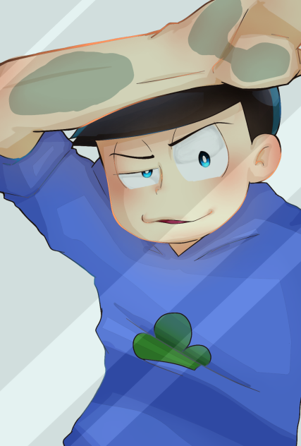 ガラス越しカラ松くん Ibispaint