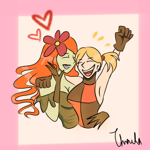 Harley quinn and Poison Ivy