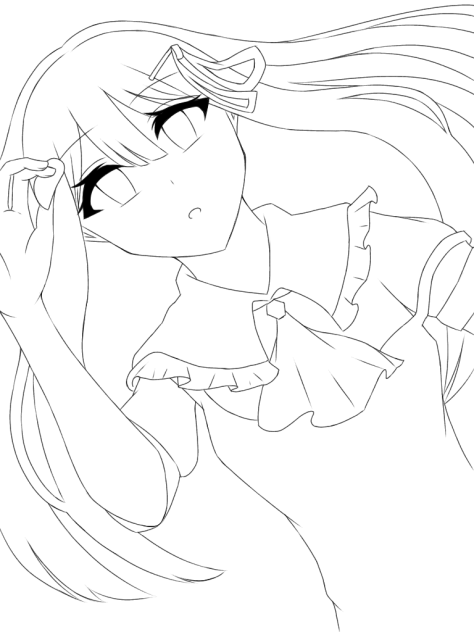 蒼　線画