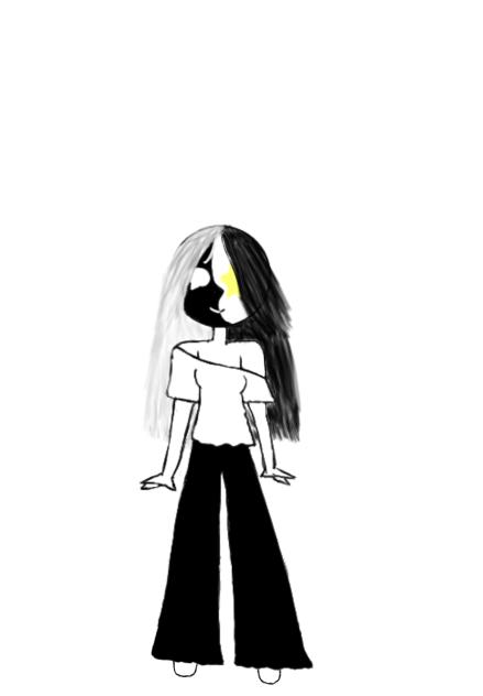 Midnight with her hair down ^^