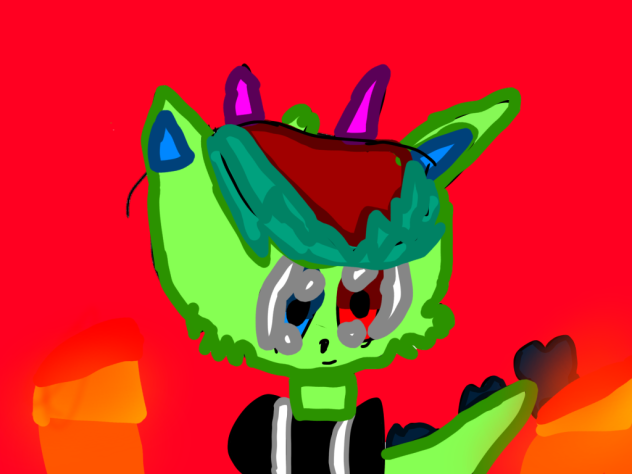 Half dragon half wolf