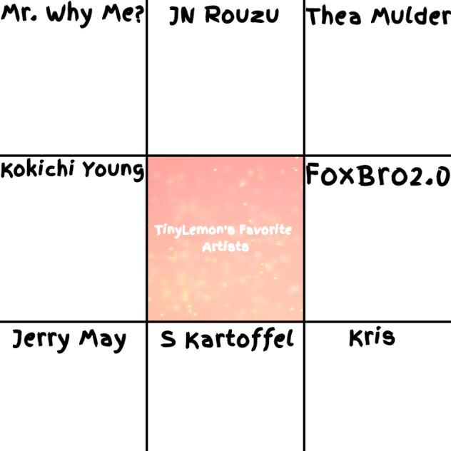 TinyLemon's Favorite Artists