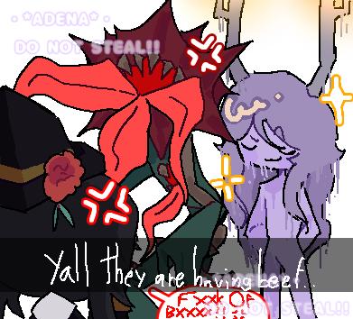 Y'all they are having beef🤐 ∼ OC artིྀ
