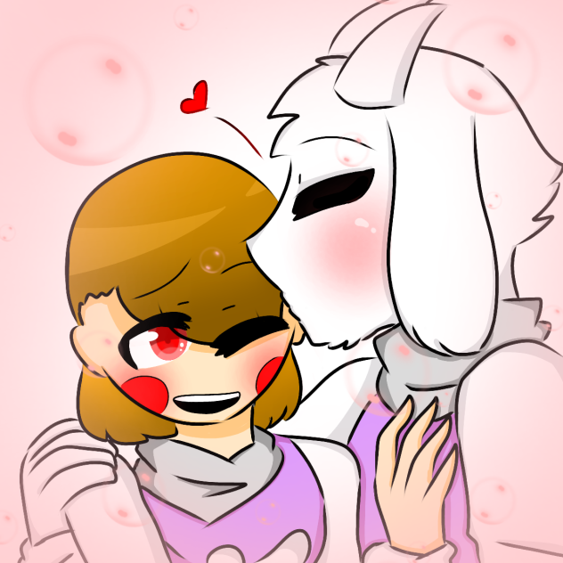 Undertale asriel X Undertale chara - ibisPaint