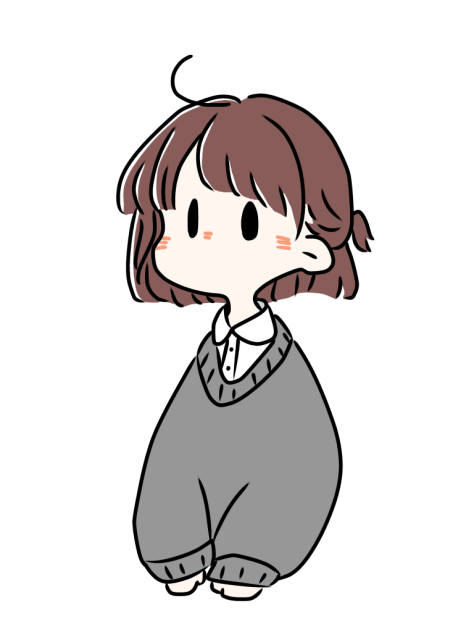 落書き ハーフアップ