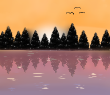 Sunrise Scenery - ibisPaint