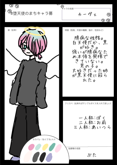キャラ募集