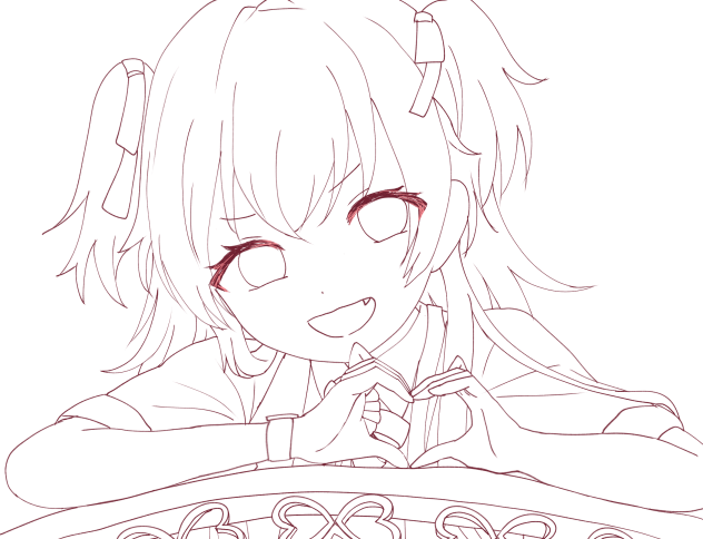 日常の1ページ（線画）