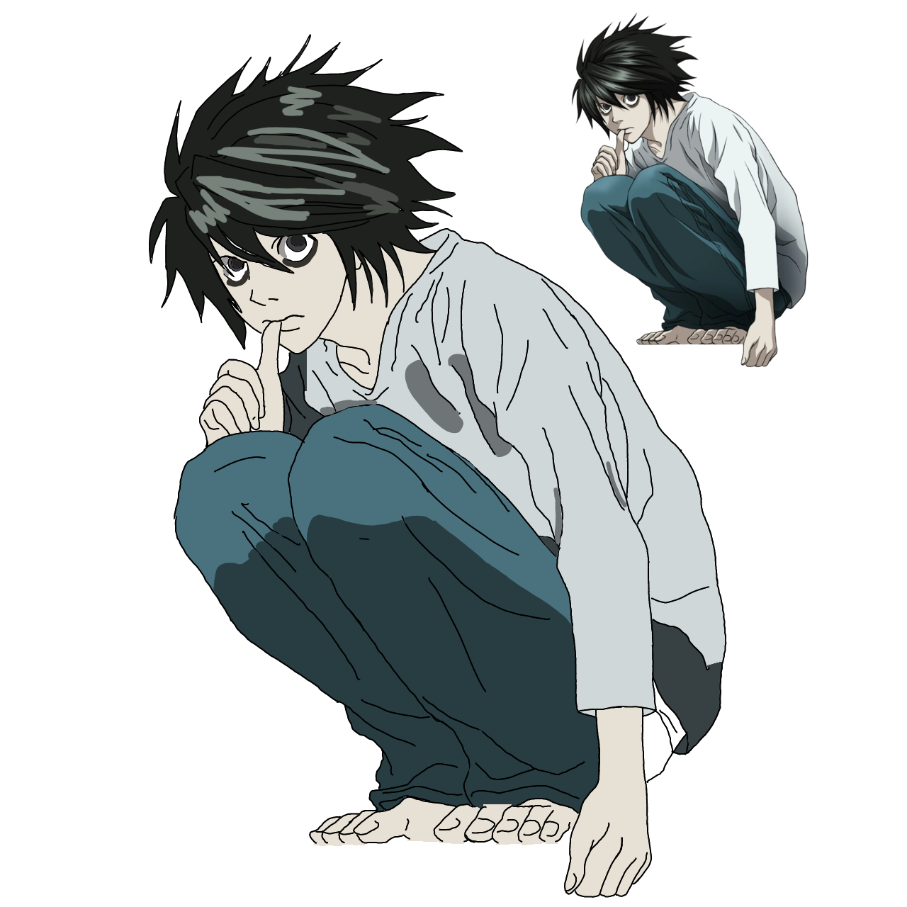 L For Deathnote Ibispaint