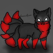 the red black fox