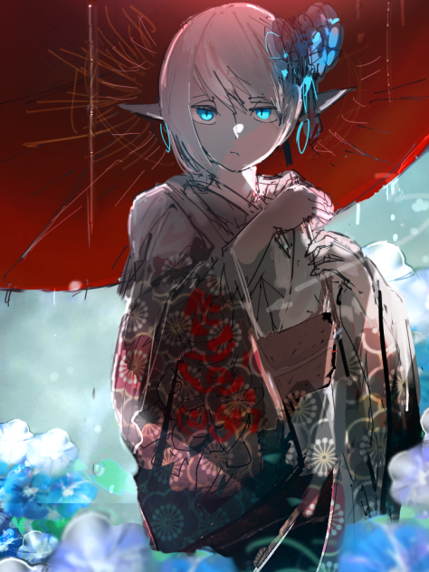 佇む