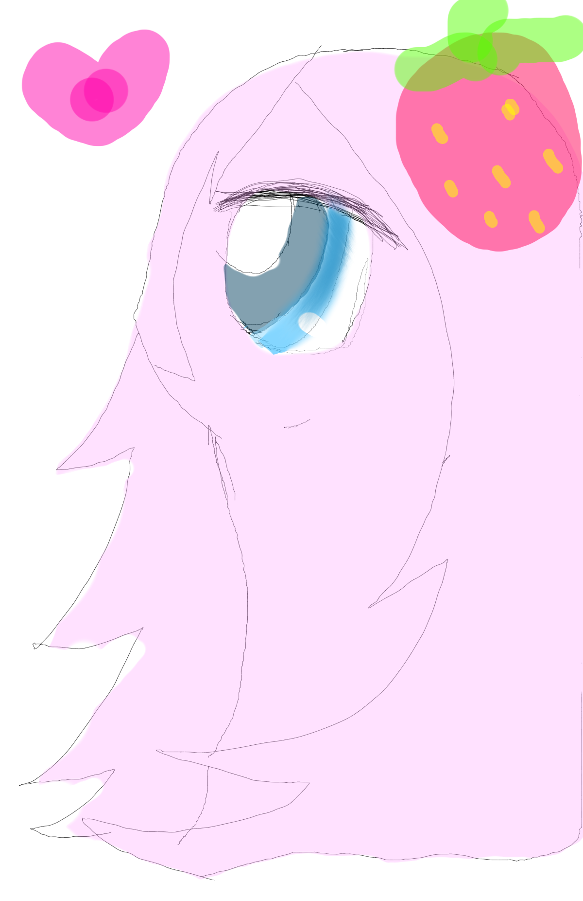 cuteness overload strawberry - ibisPaint