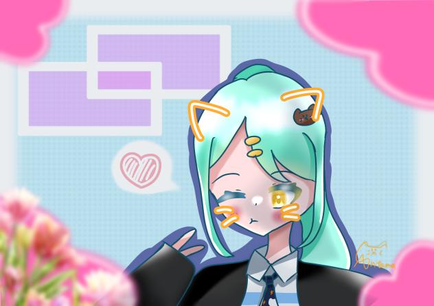 プリクラ風？