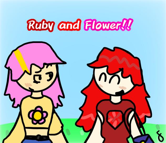 Ruby and Flower (as humans)