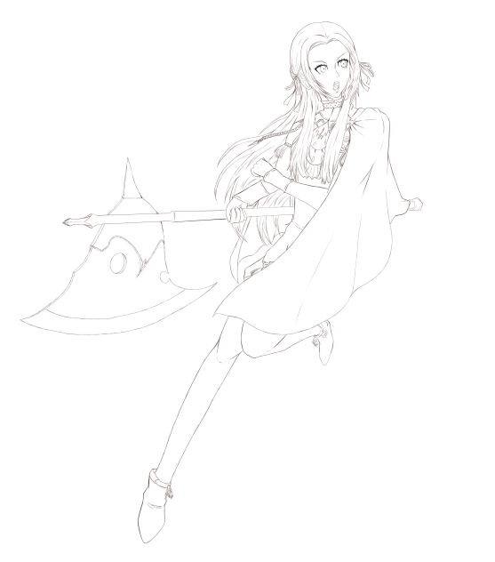 【ファイアーエムブレム】エーデルガルト 線画