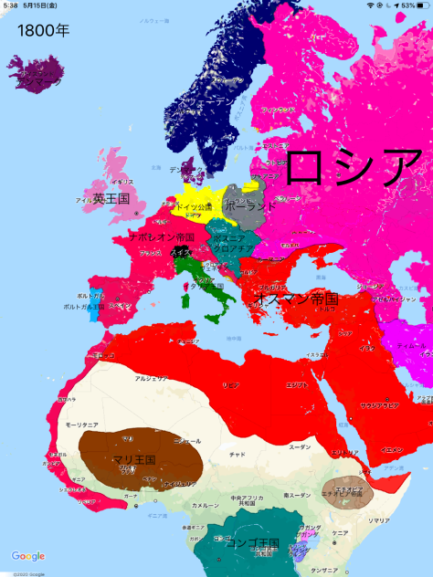 勝手にヨーロッパの国土変化（近世編）