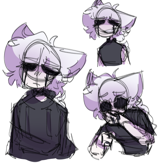 Emo cat bOi doodles