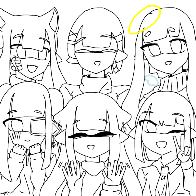 『ようこそ、我が家へ』　線画