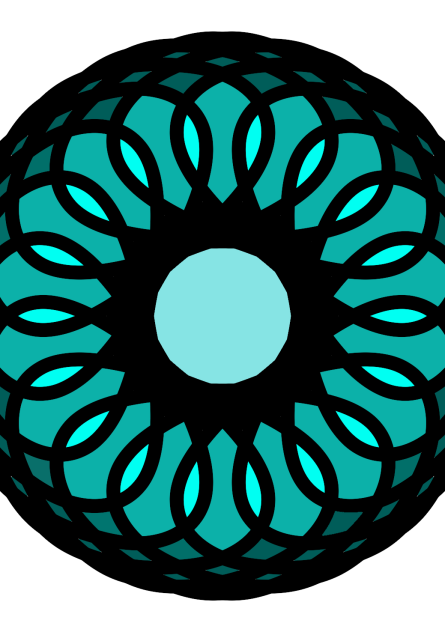 teal spiral - ibisPaint