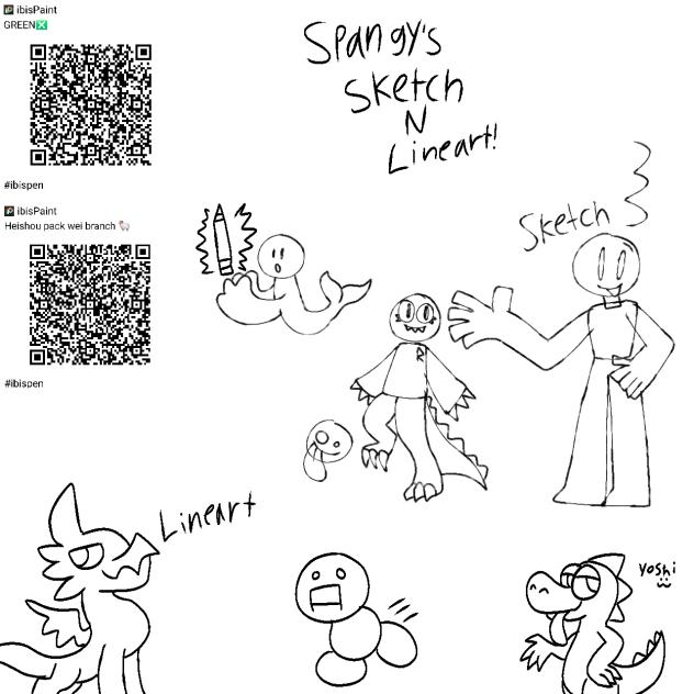 Spangy's sketch n lineart!