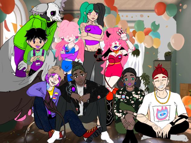 Everyone, lgbtqai family,my oc’s