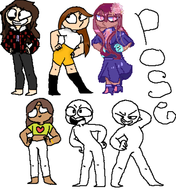 pixel pose collab - ibisPaint