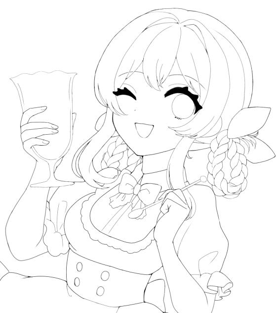 フリー線画7