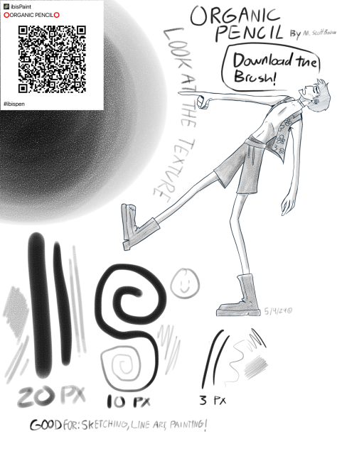 Organic Pencil Downloadable Brush