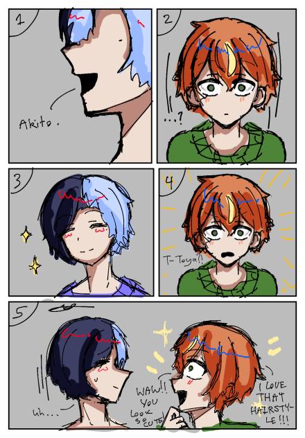 Akito Likes the New Hairstyle