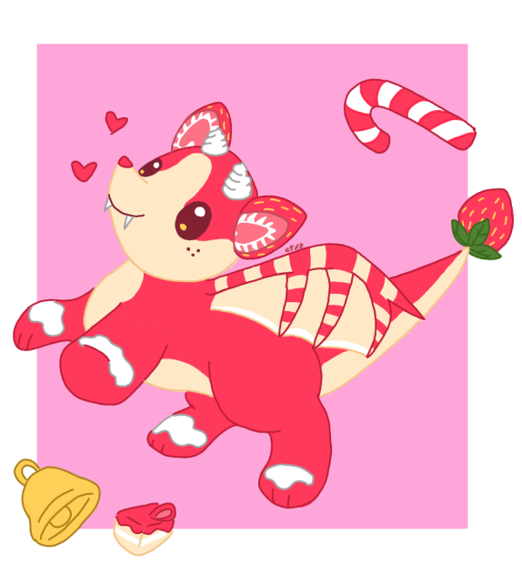 strawberry bat dragon