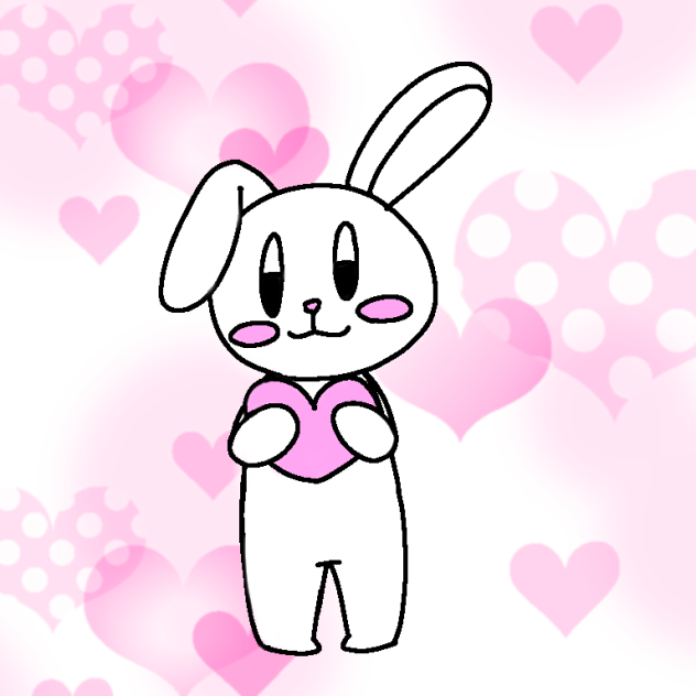 ハートなうさちゃん