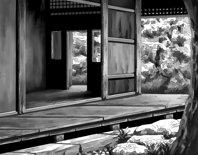 Manga Background -Teras Rumah