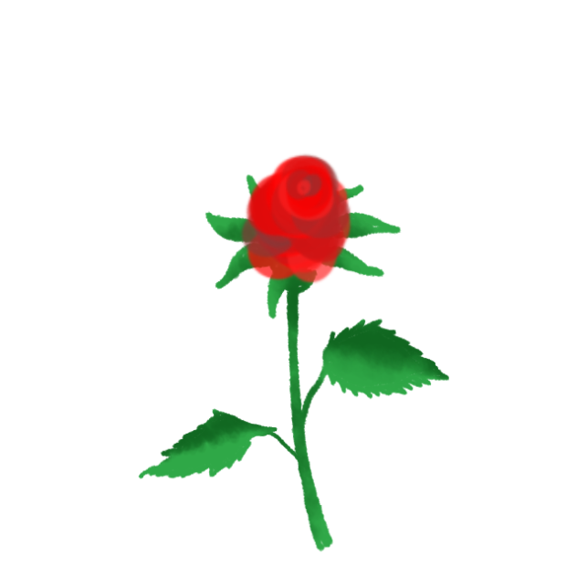 バラが大きくなるだけ