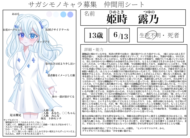 サガシモノキャラ募集